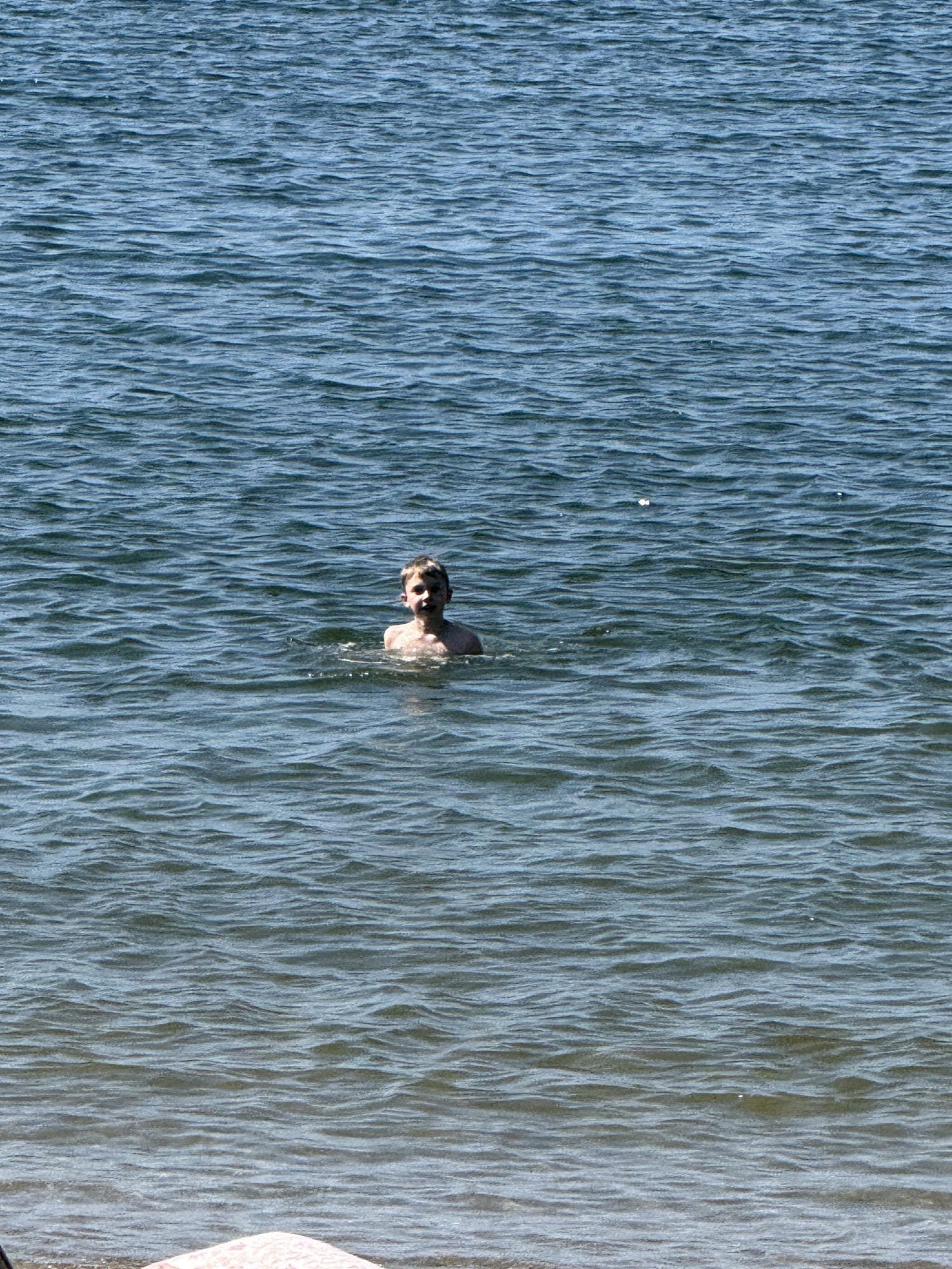 First swim at Areetako hondartza